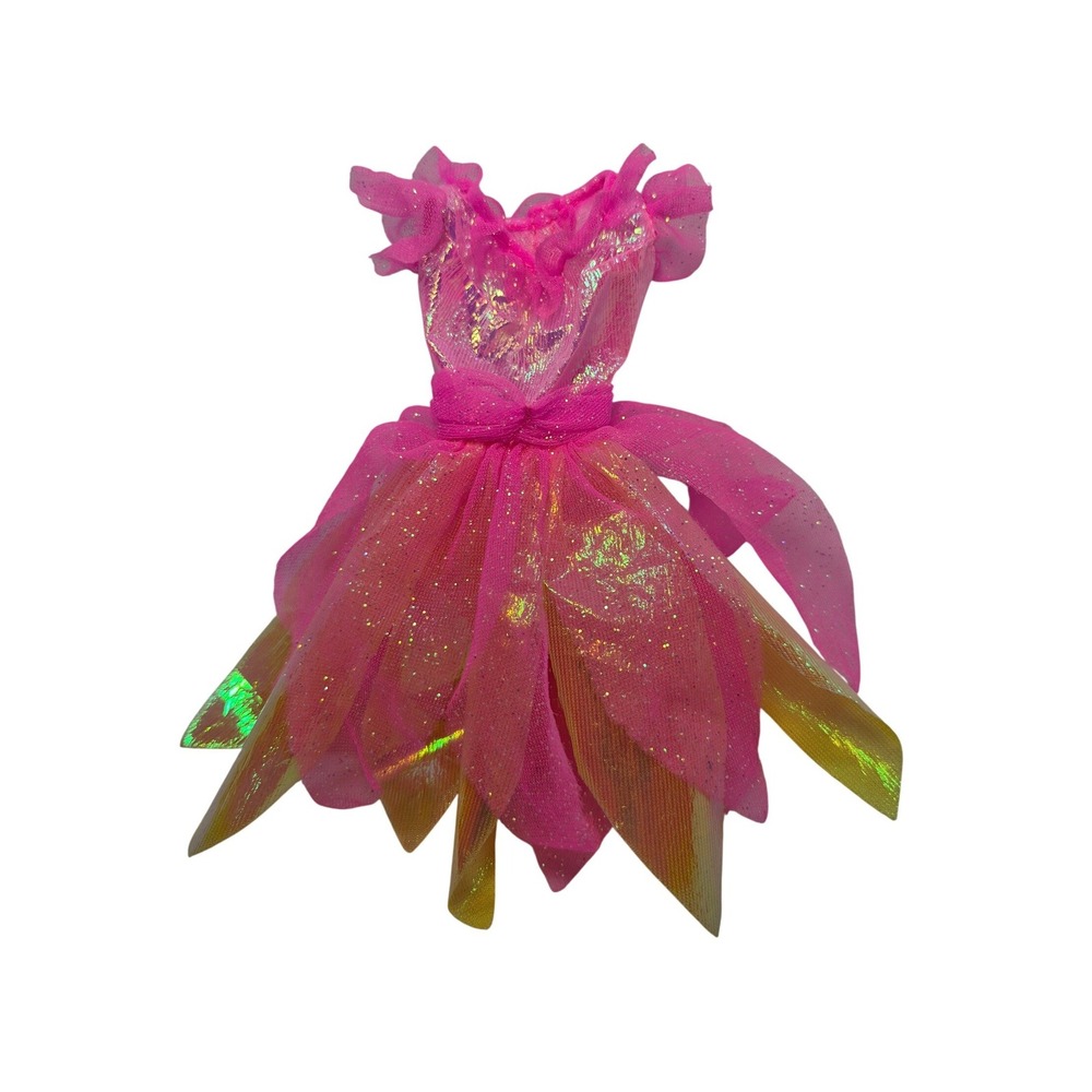 1998 Vintage 90s Mattel Bubble Fairy Barbie Iridescent Petal Dress Replacement